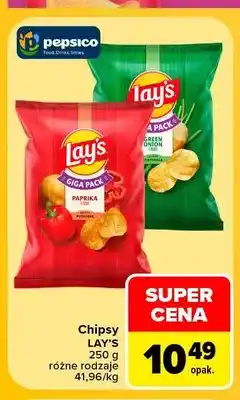 Carrefour Chipsy Lay's Paprika oferta