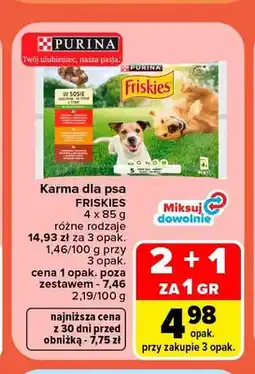 Carrefour Karma dla psa Purina Friskies oferta