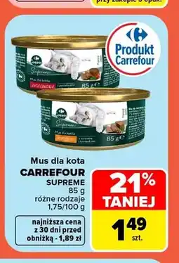 Carrefour Mus dla kota Carrefour Supreme oferta