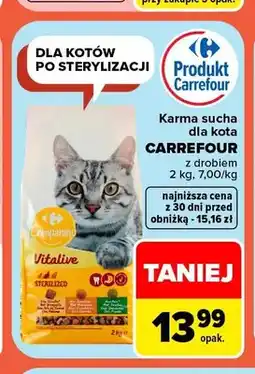Carrefour Karma sucha dla kota Companino Vitalive oferta