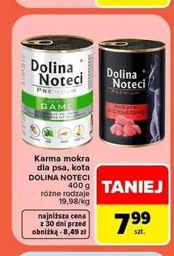 Carrefour Karma mokra dla psa i kota Dolina Noteci Premium oferta