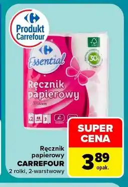Carrefour Ręcznik papierowy Carrefour 2-pak oferta