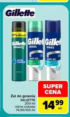 Carrefour Żel do golenia Gillette Mach3 Extra Comfort oferta