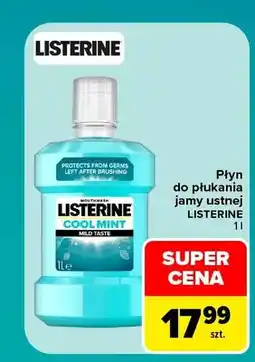 Carrefour Płyn do płukania jamy ustnej Listerine Cool Mint oferta