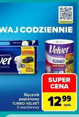 Carrefour Ręcznik papierowy Turbo Velvet oferta