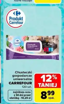 Carrefour Chusteczki gospodarcze uniwersalne Carrefour oferta