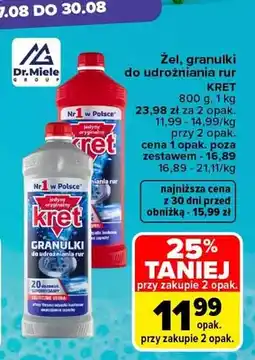 Carrefour Żel do udrożniania rur Kret oferta