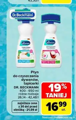 Carrefour Płyn do czyszczenia tapicerki Dr. Beckmann oferta