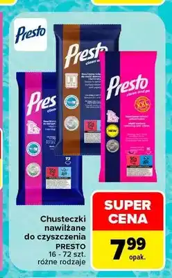 Carrefour Chusteczki nawilżane do kuchni Presto oferta
