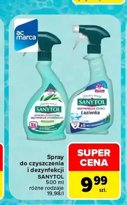 Carrefour Spray do czyszczenia i dezynfekcji Sanytol oferta
