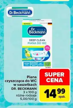 Carrefour Piana czyszcząca do WC w saszetkach Dr. Beckmann Deep Clean oferta