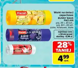 Carrefour Worki na śmieci zapachowe Paclan Bunny Bags Pineapple oferta