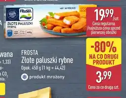 ALDI Złote paluszki rybne Frosta oferta