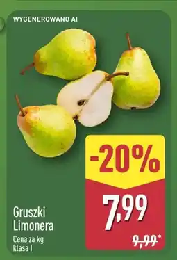 ALDI Gruszki Limonera oferta