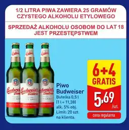 ALDI Piwo Budweiser Budvar oferta