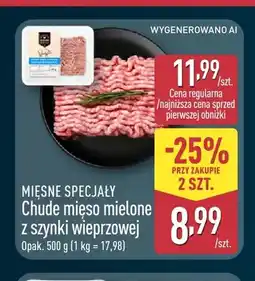 ALDI Chude mięso mielone z szynki wieprzowej Mięsne Specjały oferta