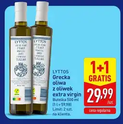 ALDI Oliwa z oliwek extra virgin Lyttos grecka oferta
