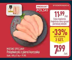 ALDI Polędwiczki z piersi kurczaka Mięsne Specjały oferta