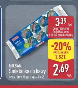 ALDI Śmietanka do kawy Milsani oferta