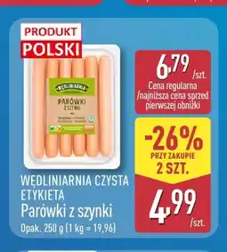 ALDI Parówki z szynki Wędliniarnia Czysta Etykieta oferta