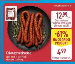 ALDI Kabanosy regionalne wieprzowe z cielęciną Wędliniarnia oferta