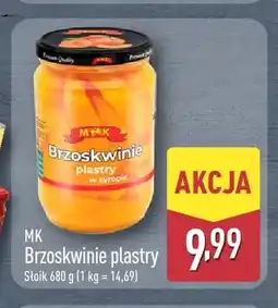 ALDI Brzoskwinie plastry w syropie MK oferta