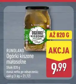 ALDI Ogórki kiszone małosolne Runoland oferta