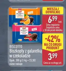 ALDI Biszkopty z galaretką w czekoladzie Biscotto oferta