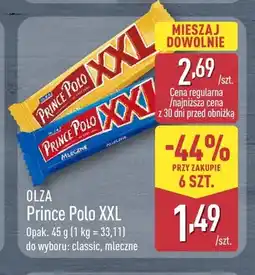 ALDI Wafelek Prince Polo XXL Mleczne Olza oferta