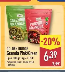 ALDI Granola Green Golden Bridge oferta