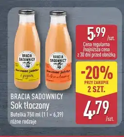 ALDI Sok tłoczony Bracia Sadownicy Jabłko z pigwą oferta