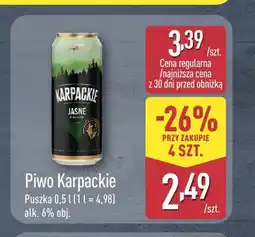 ALDI Piwo Karpackie oferta