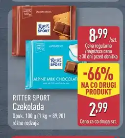 ALDI Czekolada Knusperkeks Ritter Sport oferta