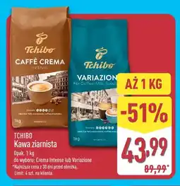 ALDI Kawa ziarnista Tchibo Variazione oferta
