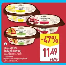 ALDI Lody jak dawniej cytrynowe Bracia Koral oferta