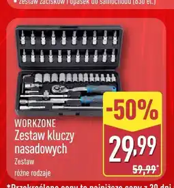 ALDI Zestaw kluczy nasadowych Workzone oferta