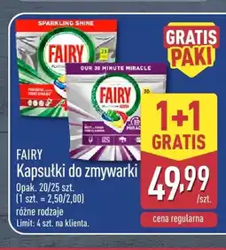 ALDI Kapsułki do zmywarki Fairy oferta