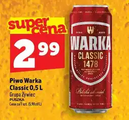 Topaz Piwo Warka Classic oferta