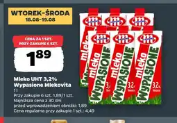 Netto Mleko UHT Wypasione Mlekovita 3,2% oferta