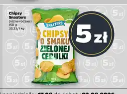 Netto Chipsy o smaku zielonej cebulki Snaxters oferta