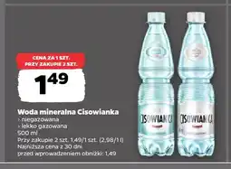 Netto Woda mineralna niegazowana Cisowianka oferta
