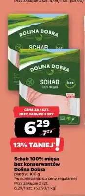 Netto Schab 100% mięsa bez konserwantów Dolina Dobra plastry oferta