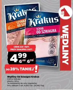 Netto Szynka od Szwagra Krakus plastry oferta