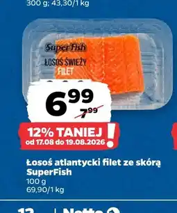 Netto Łosoś atlantycki filet ze skórą SuperFish oferta