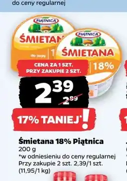 Netto Śmietana Piątnica 18% oferta