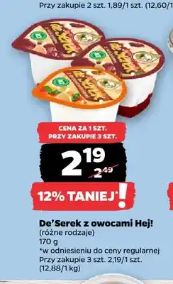 Netto De'Serek z owocami Hej! truskawkowy oferta