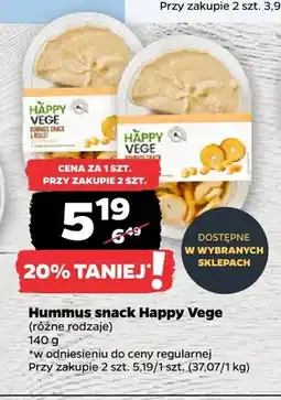 Netto Hummus snack Happy Vege paprykowy oferta