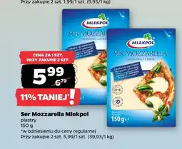 Netto Ser Mozzarella Mlekpol plastry oferta