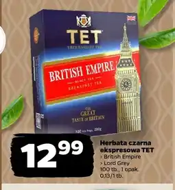 Netto Herbata czarna ekspresowa TET British Empire oferta