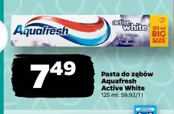 Netto Pasta do zębów Aquafresh Active White oferta